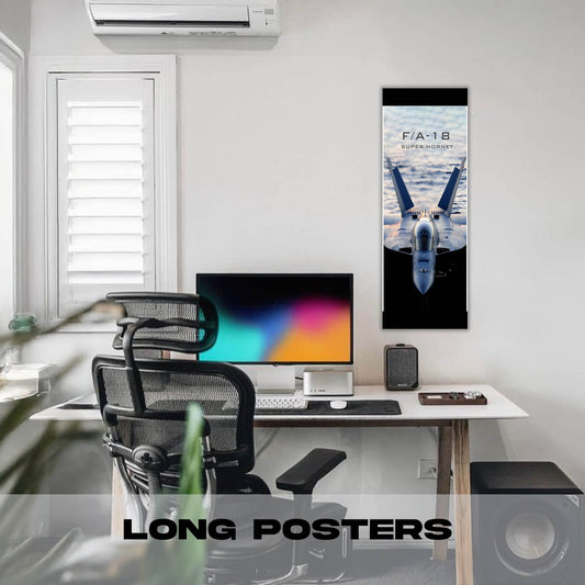 Fighter Jet - F18A - Long Poster
