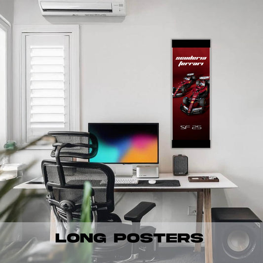 F1 Ferrari Twins - Long Poster