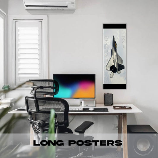 Fighter Jet - F22 Raptor 3 - Long Poster