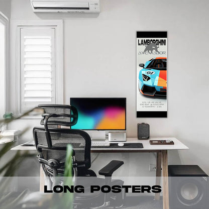 Lamborghini Gulf - Long Poster
