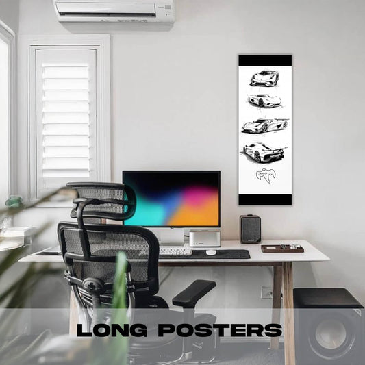 Jesko Sketch - Long Poster