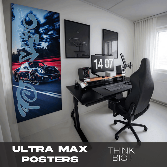 Porsche 911 Black - Ultra Max Poster