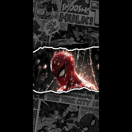 Spiderman BW Comic  - Ultra Max Poster