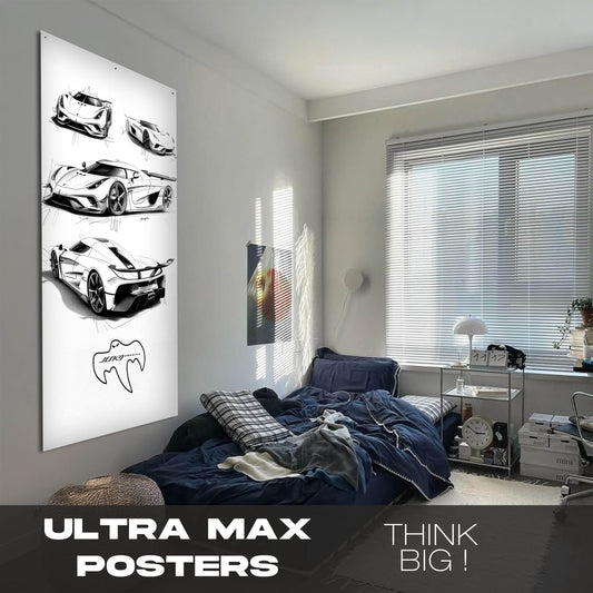 Jesko Sketch - Ultra Max Poster