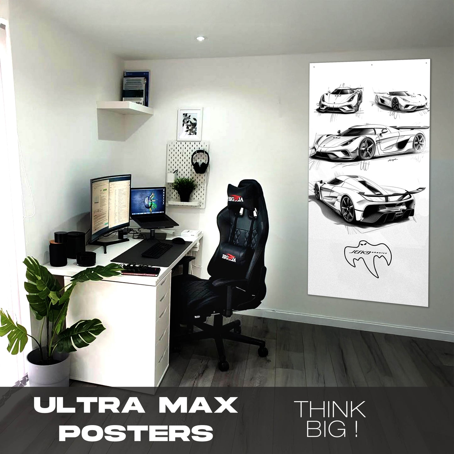 Jesko Sketch - Ultra Max Poster
