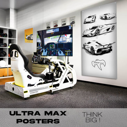 Jesko Sketch - Ultra Max Poster